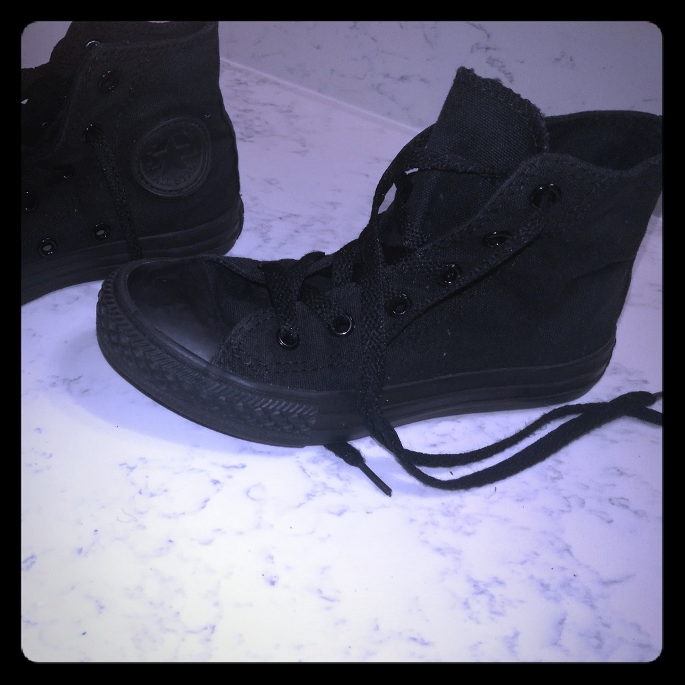 Converse black high top